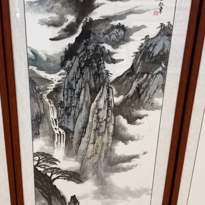 【闪购商品】国画手绘国画带框123.63