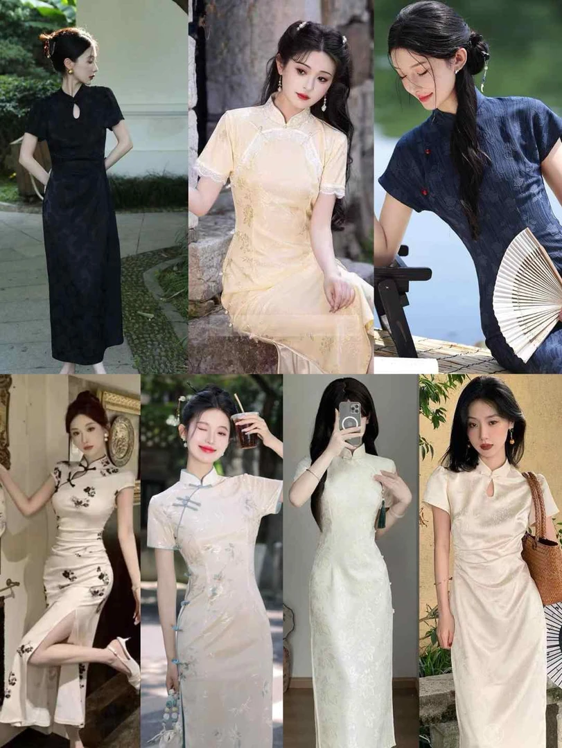 【 旗开得胜11】新中式国风显瘦改良版旗袍连衣裙时尚合集