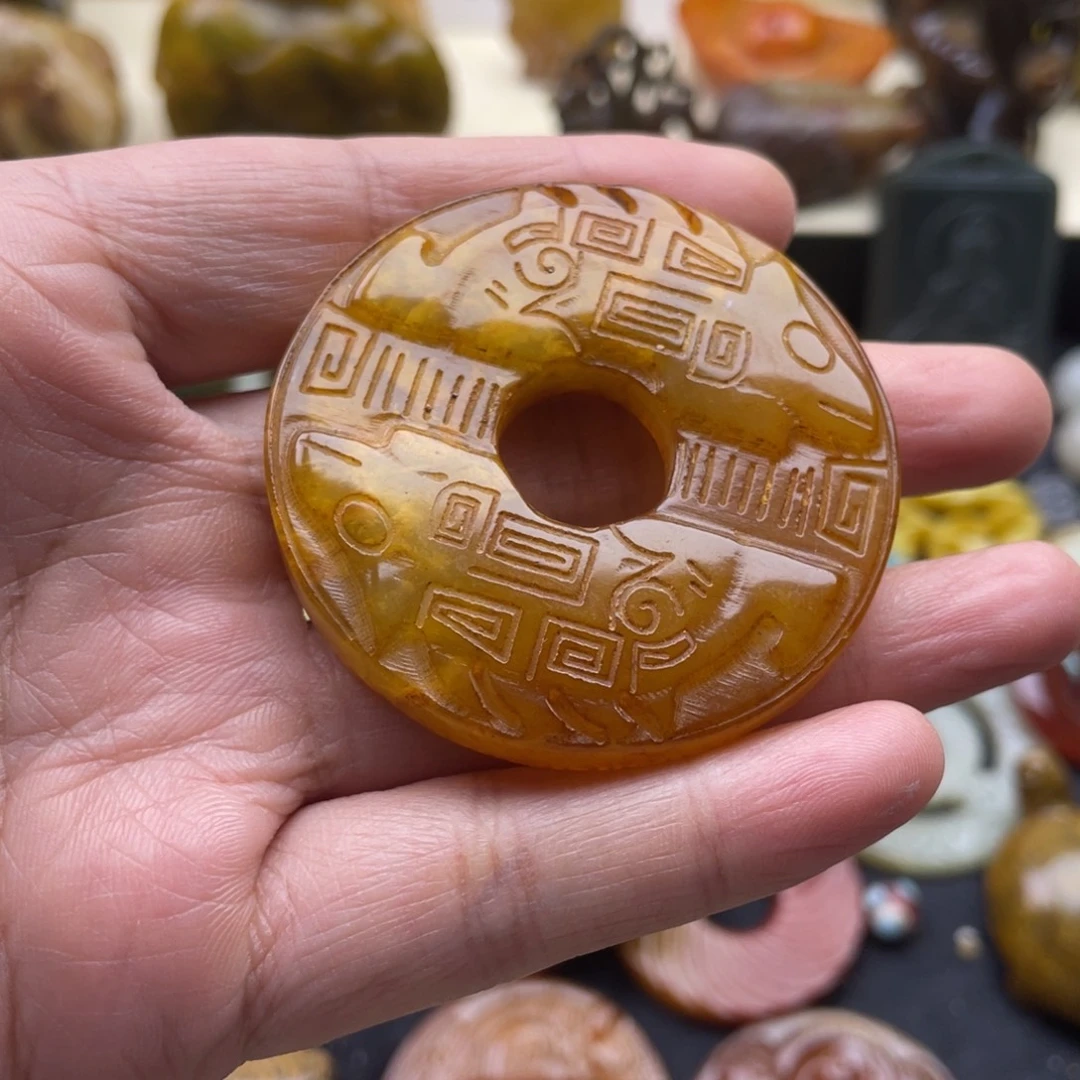 未镶嵌蛇纹石玉颈饰55