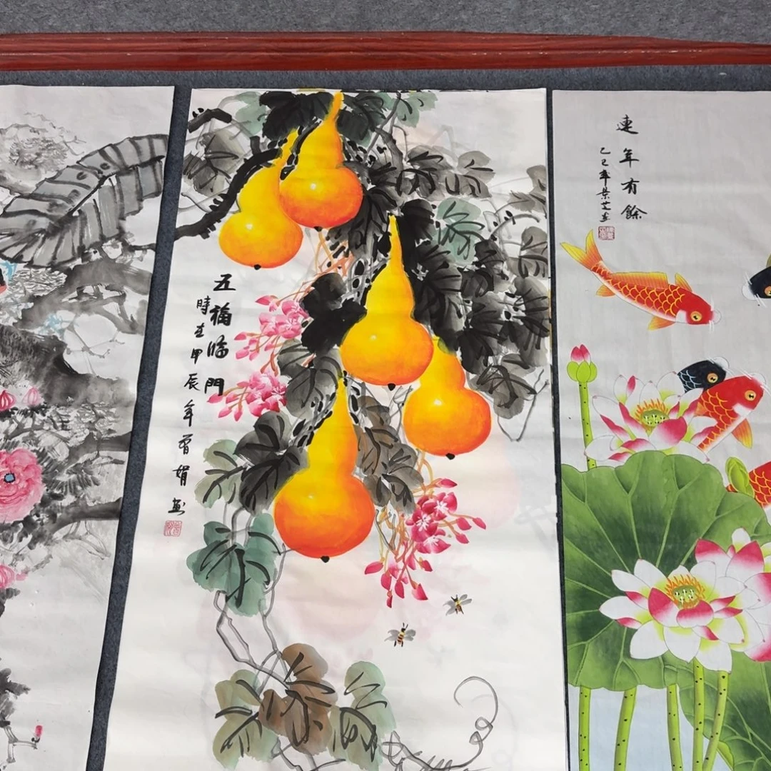 国画三尺尺寸50X100纯手绘作品