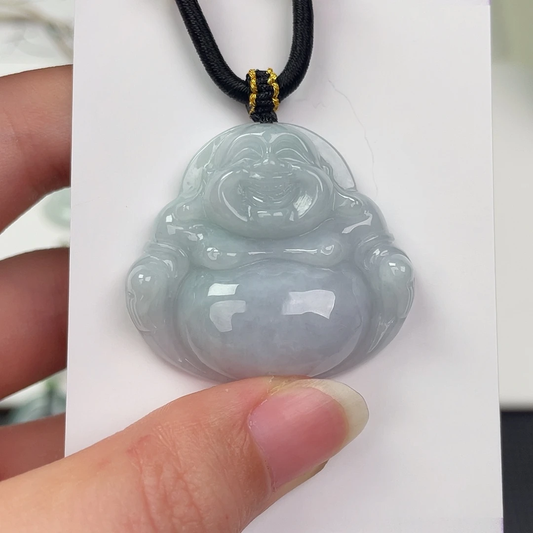 翡翠未镶嵌颈饰佛公