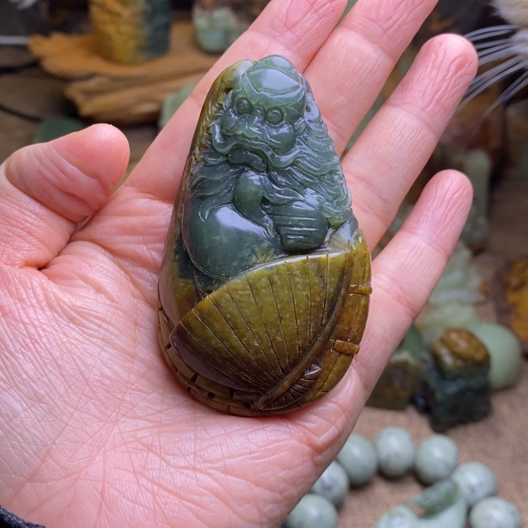 岫岩河磨玉（透闪石质玉）未镶嵌把件