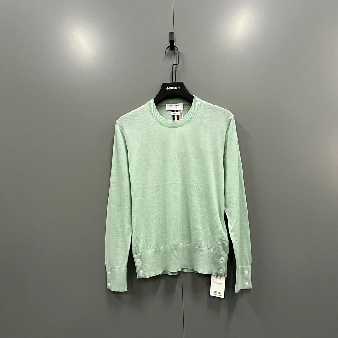 99新 THOMBROWNE tt1 TB 背后条纹圆领长袖 1码/99新/008411