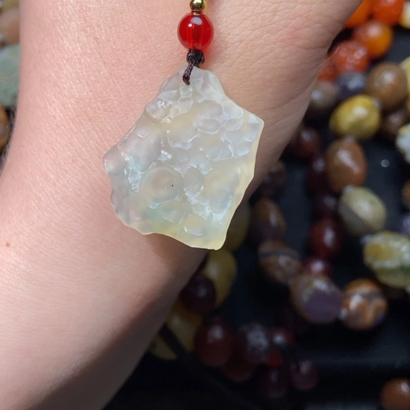 【闪购商品】玛瑙/玉髓吊坠(不含链)合金蜡**奇