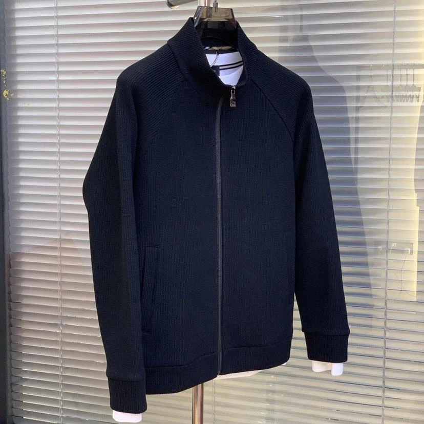 HKYC2025潮流设计款时尚简约夹克休闲秋季新款高端男士立领外套男