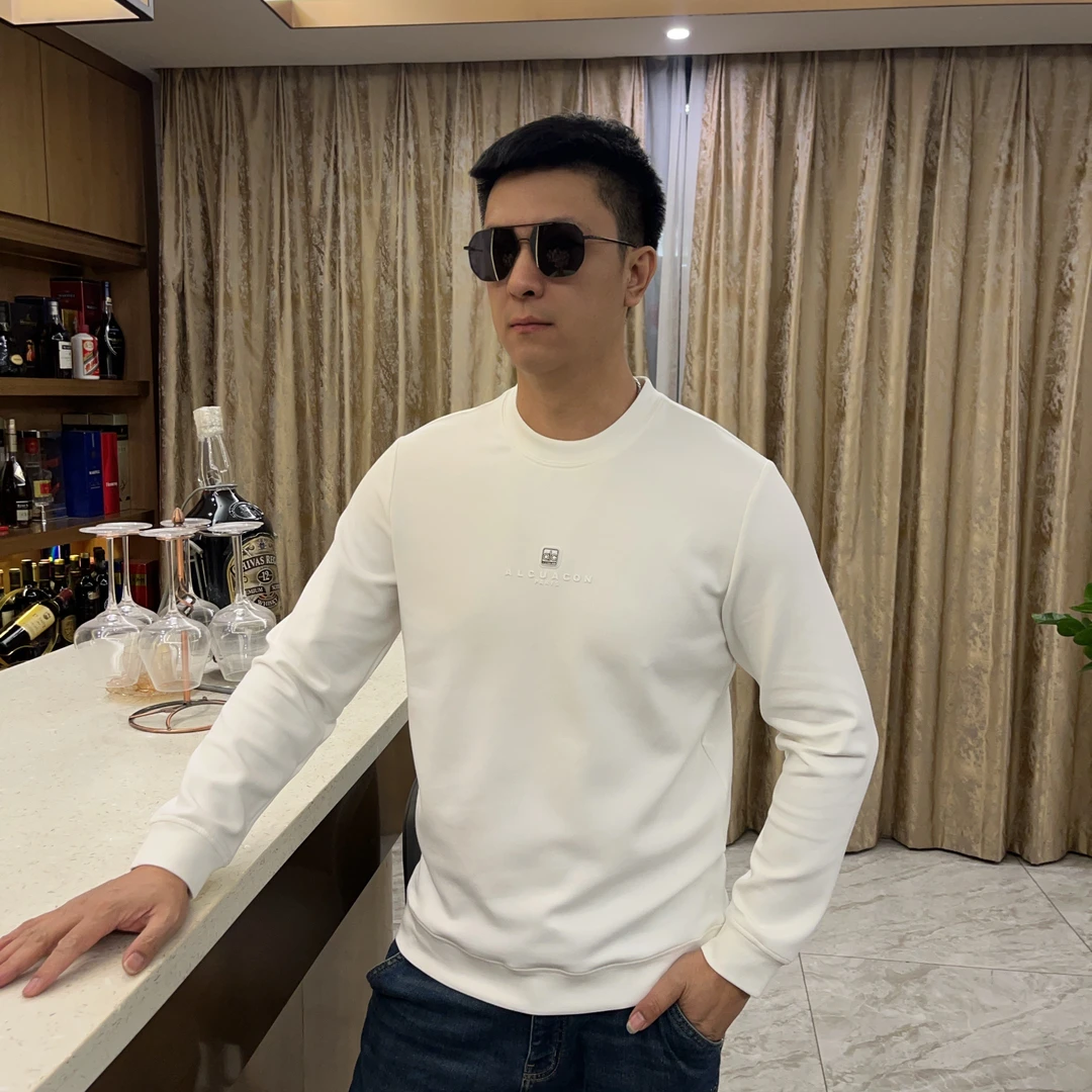 2025秋冬男士新款潮流卫衣印花轻奢欧货时尚休闲圆领6631