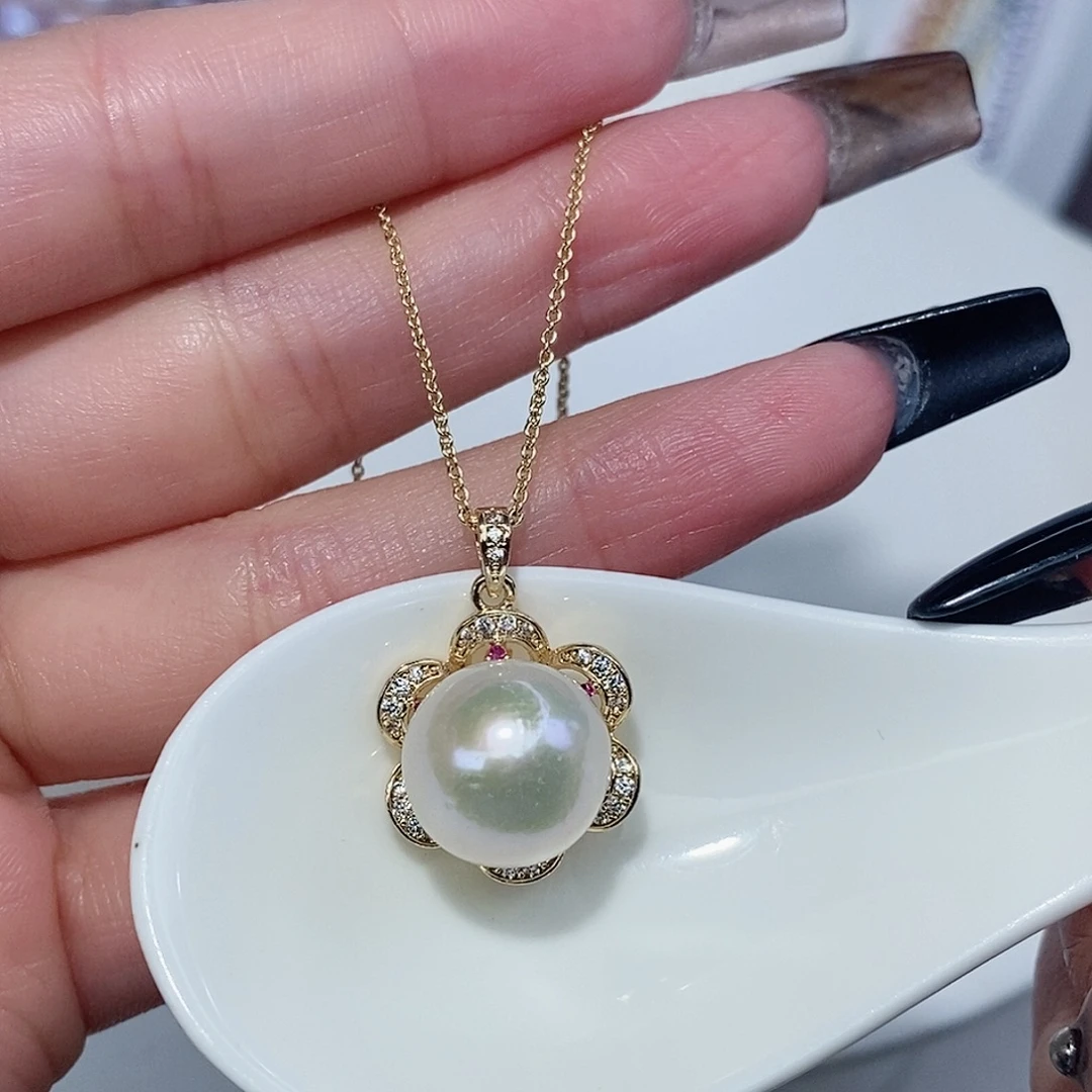 淡水珍珠颈饰合金F