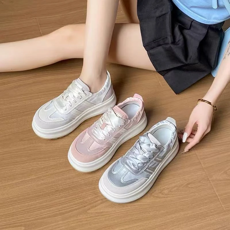 C06断码女鞋时尚百搭女厚底板鞋春季韩版女休闲鞋