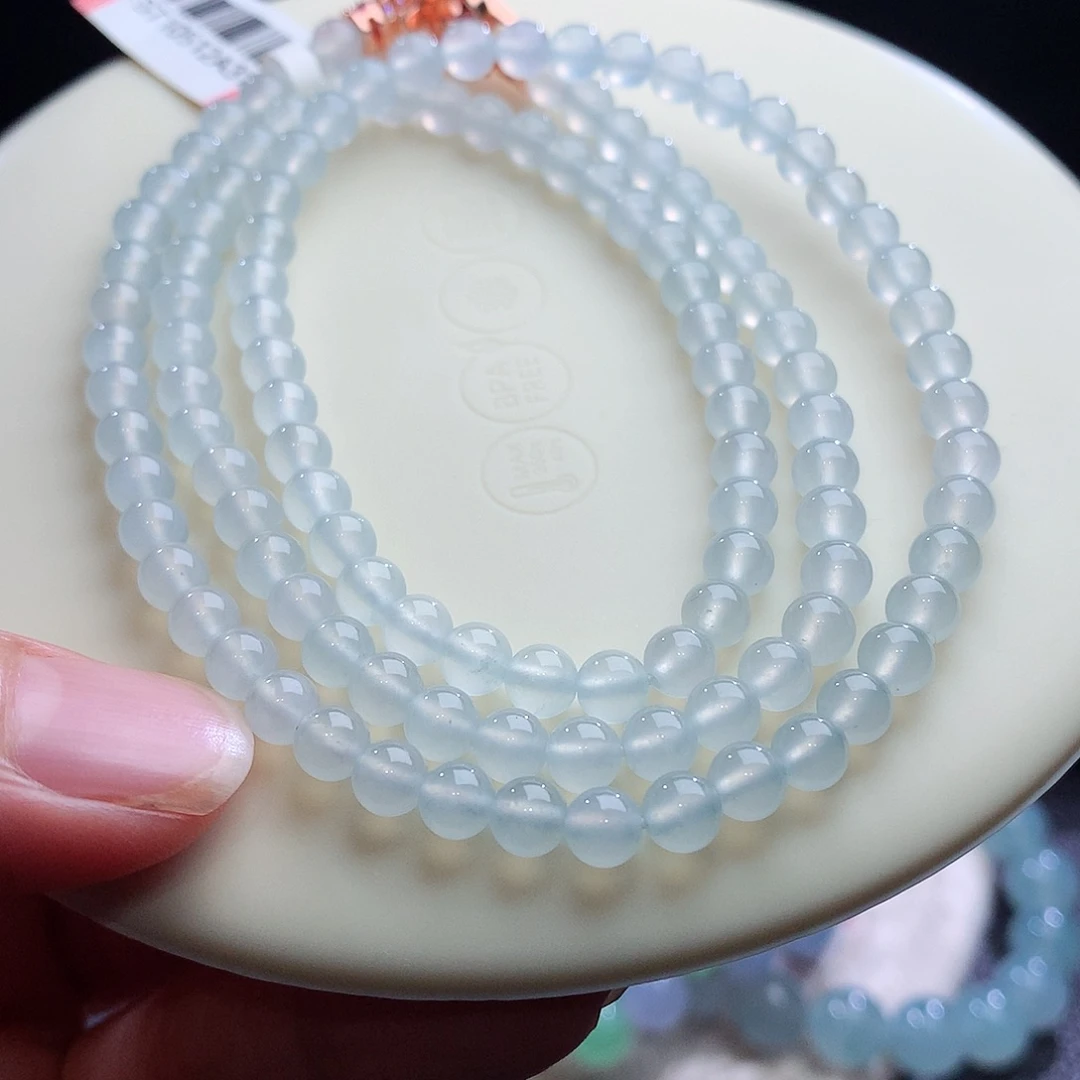 未镶嵌手串翡翠卡5mm