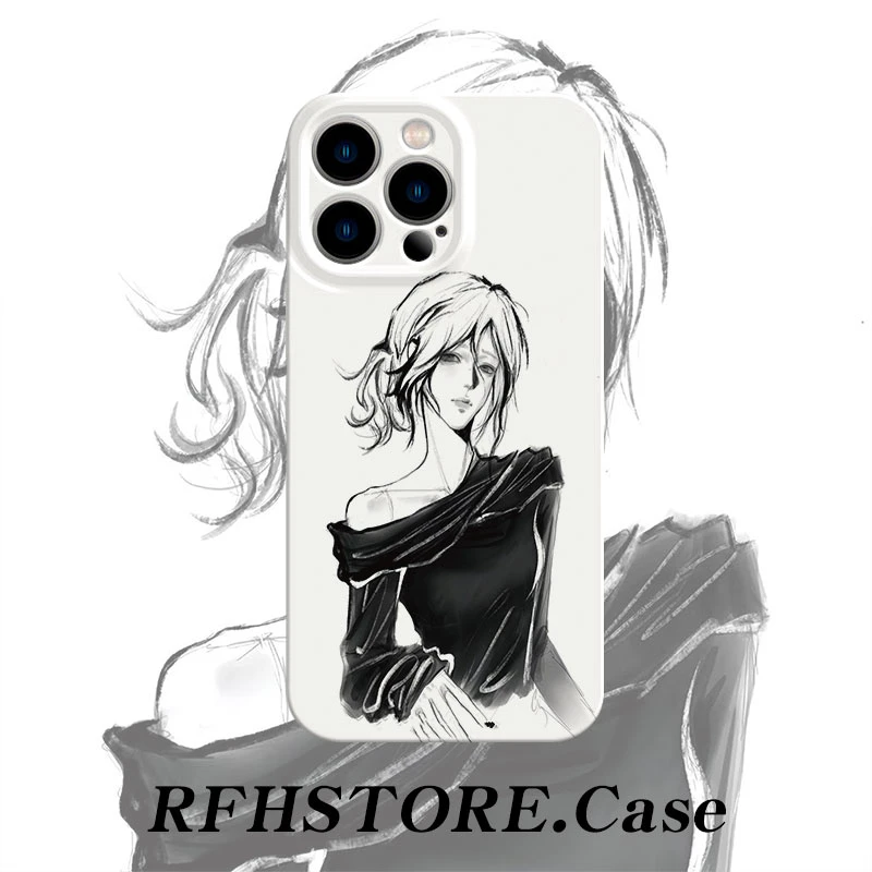 露肩少女适用苹果17promax菲林手机壳华为P70oppo小米14vivo高级