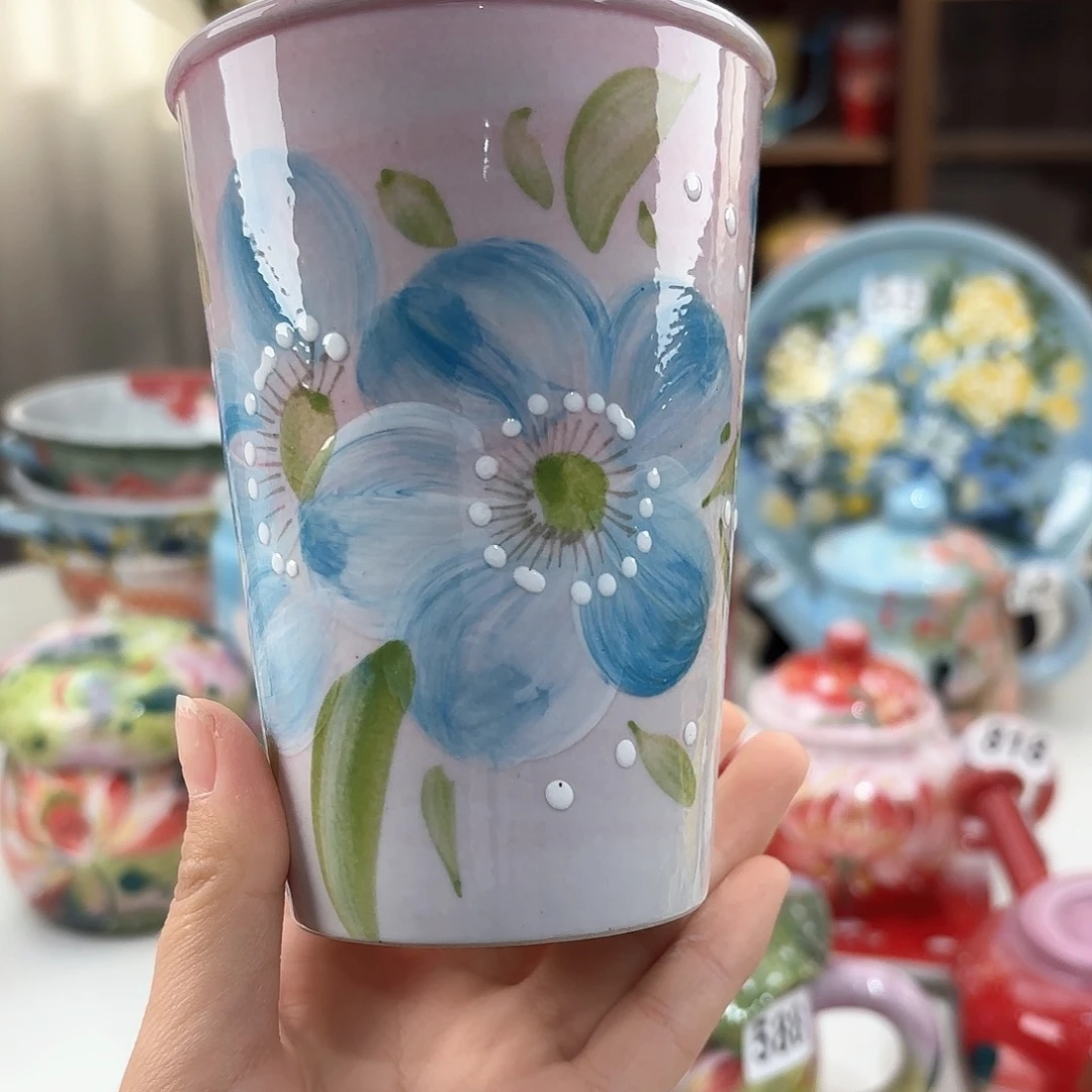 景德镇手绘高温釉下彩陶瓷茶具