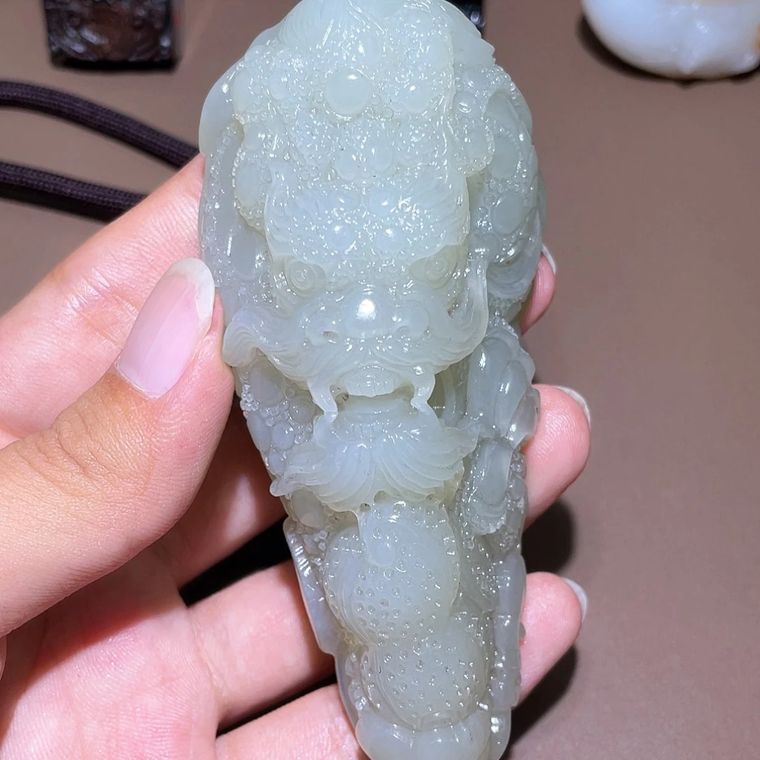 和田玉未镶嵌挂件Y