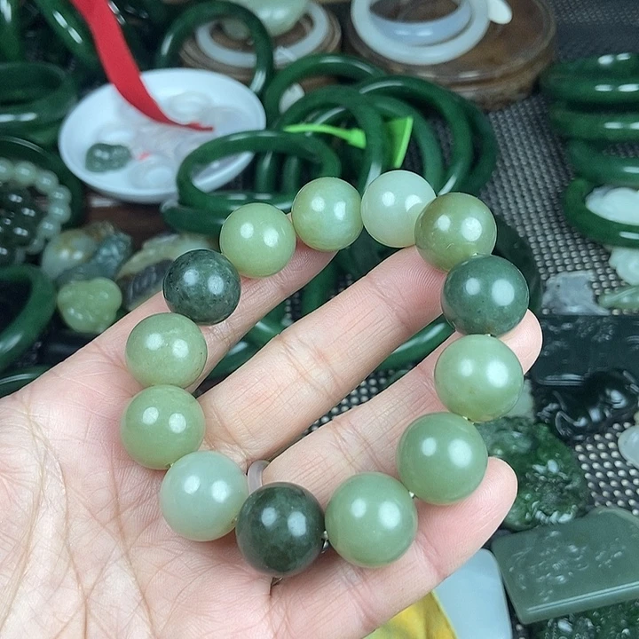 和田玉未镶嵌手链