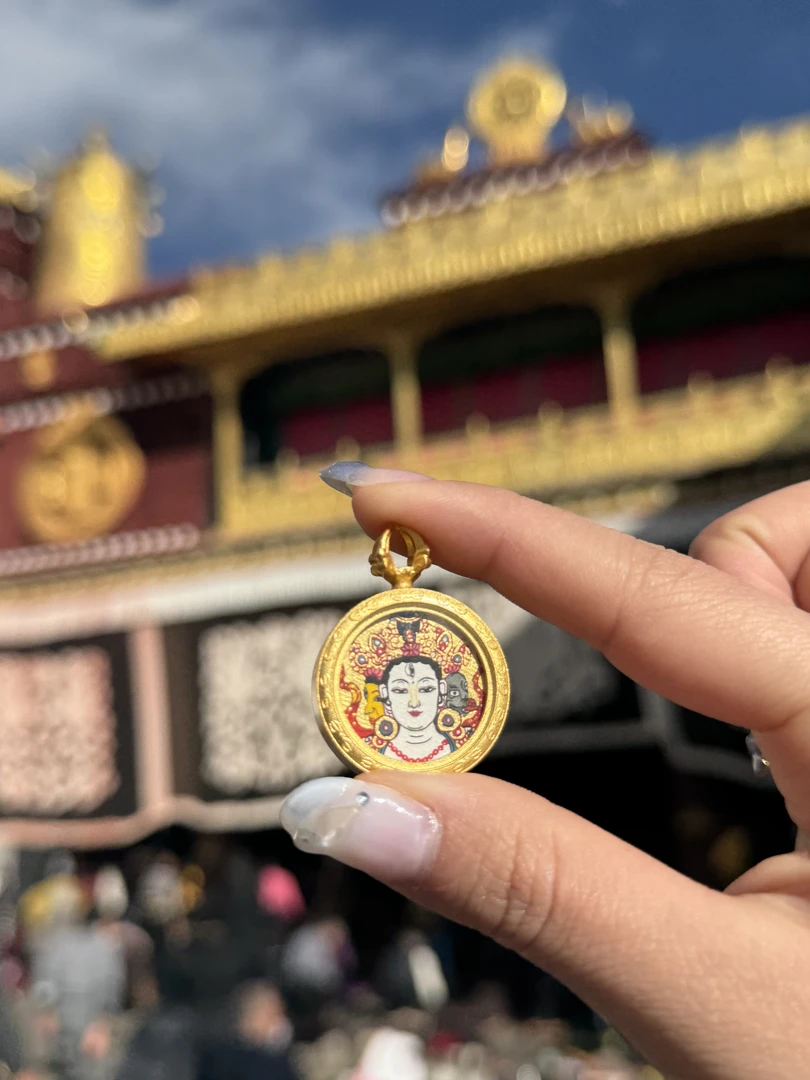 纯手绘唐卡2.0摩利支天矿物颜料精美画工拉萨直发