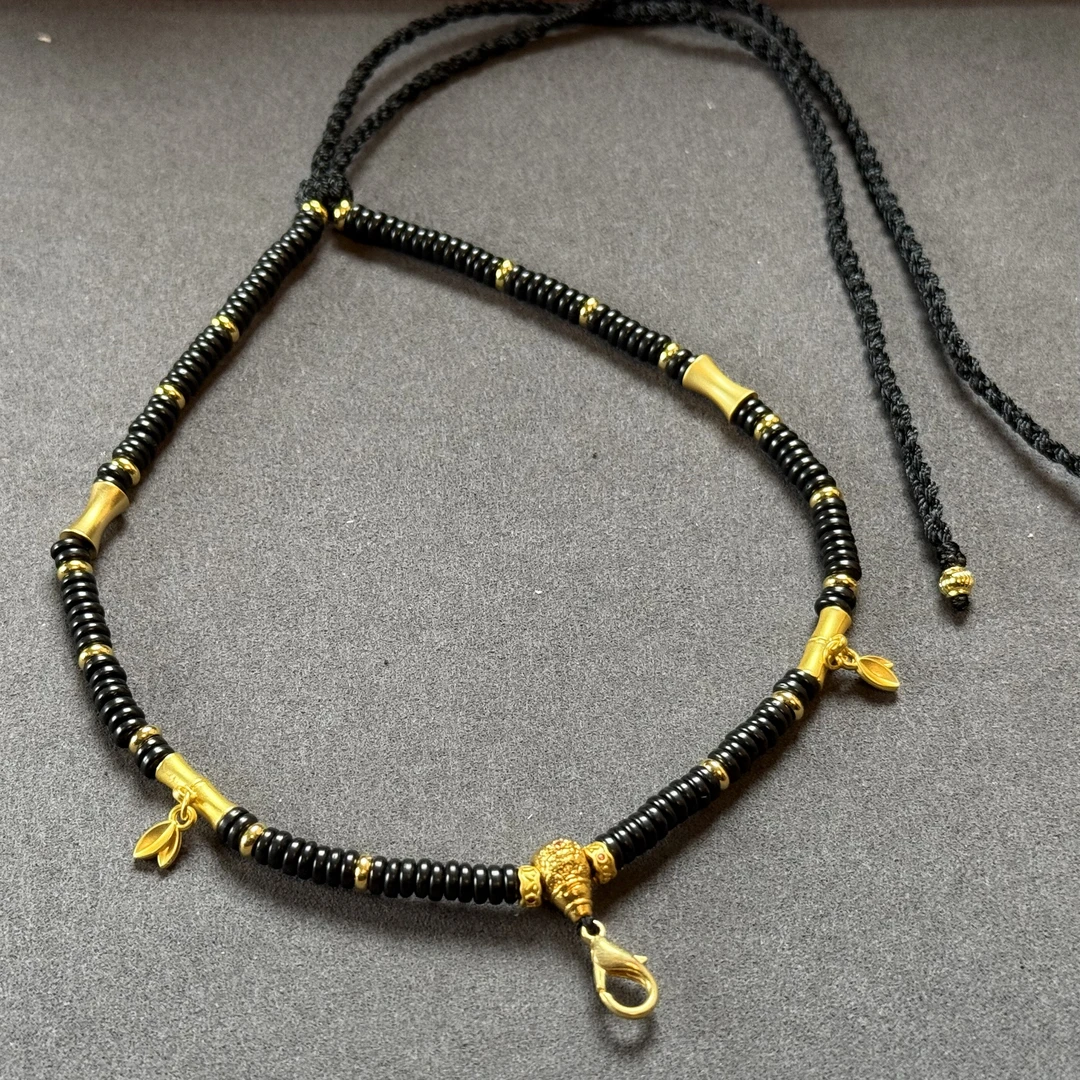 【羲嘉彤珠宝】手工编织玛瑙配链配绳FL-046