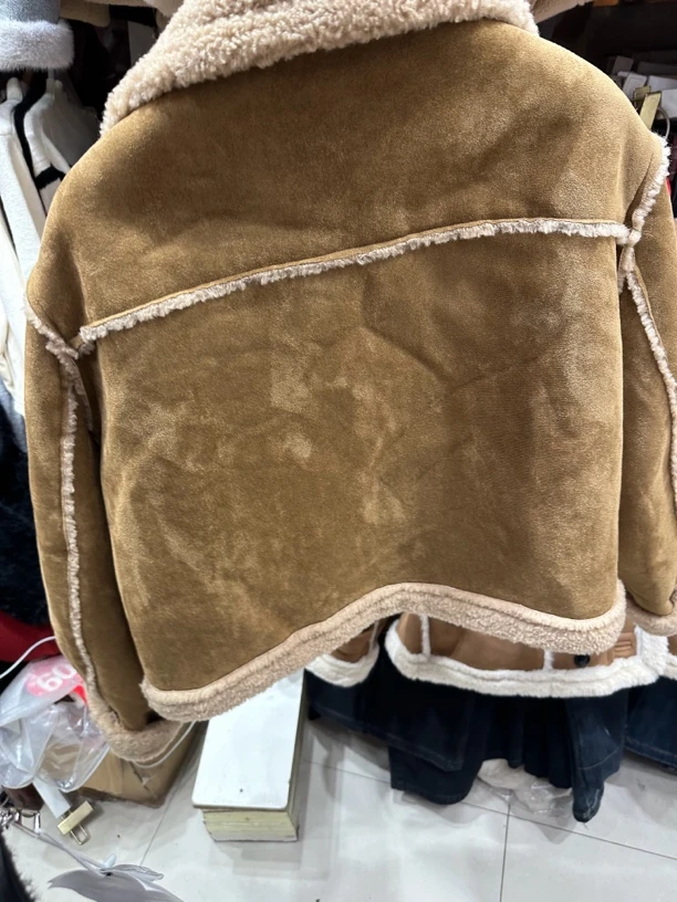 毛毛外套休闲款女装