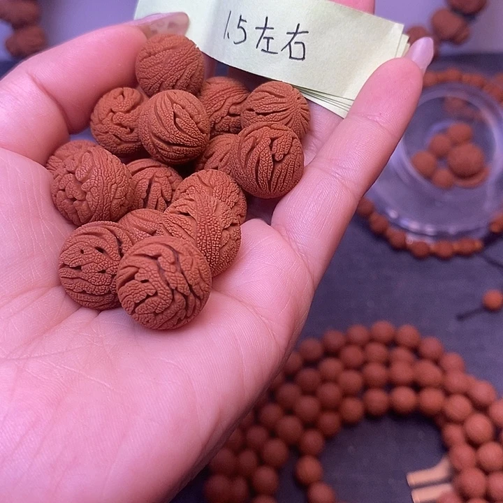 核桃秦岭龙纹桃核手串