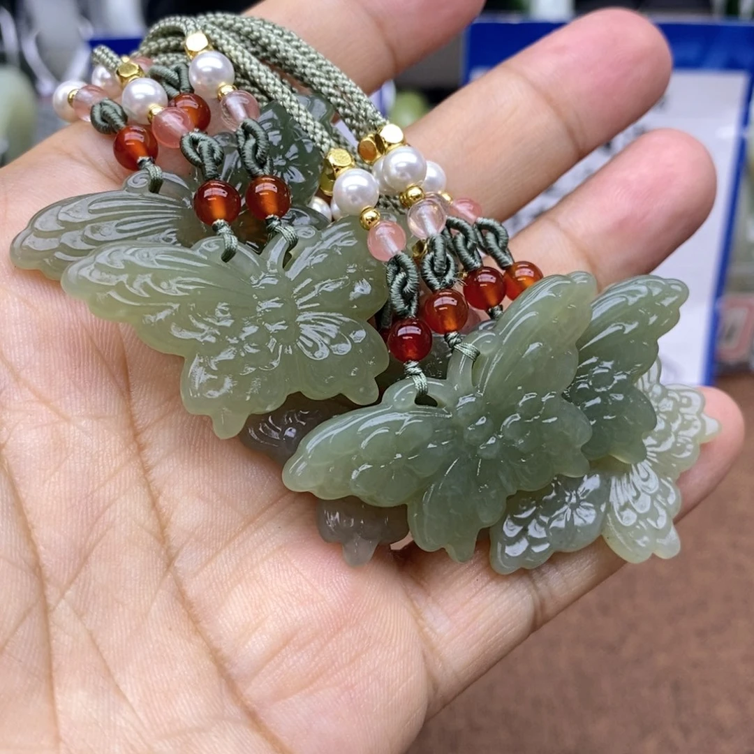 和田玉未镶嵌吊坠(不含链)