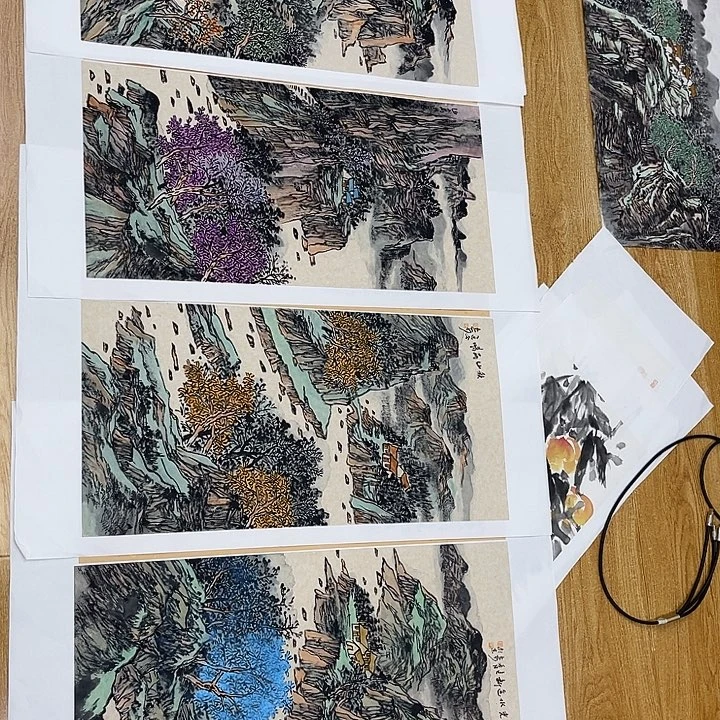 青***园姜奇老师山水作品