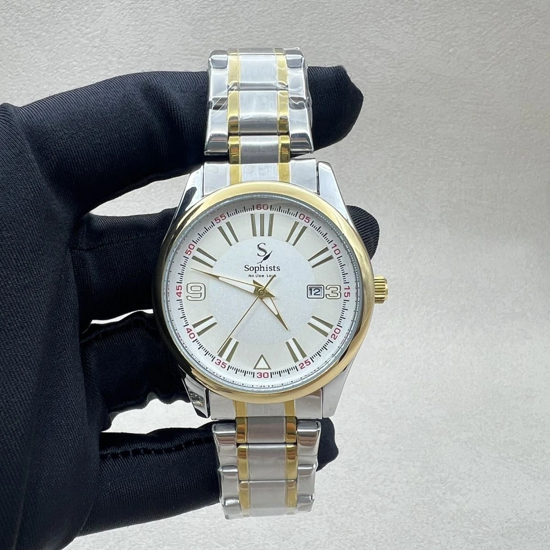 【超高端】出口品质Sophists 石英男表精钢表带进口机芯,柜售2800