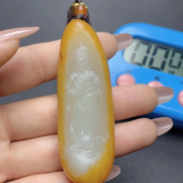 和田玉挂件未镶嵌虎*T