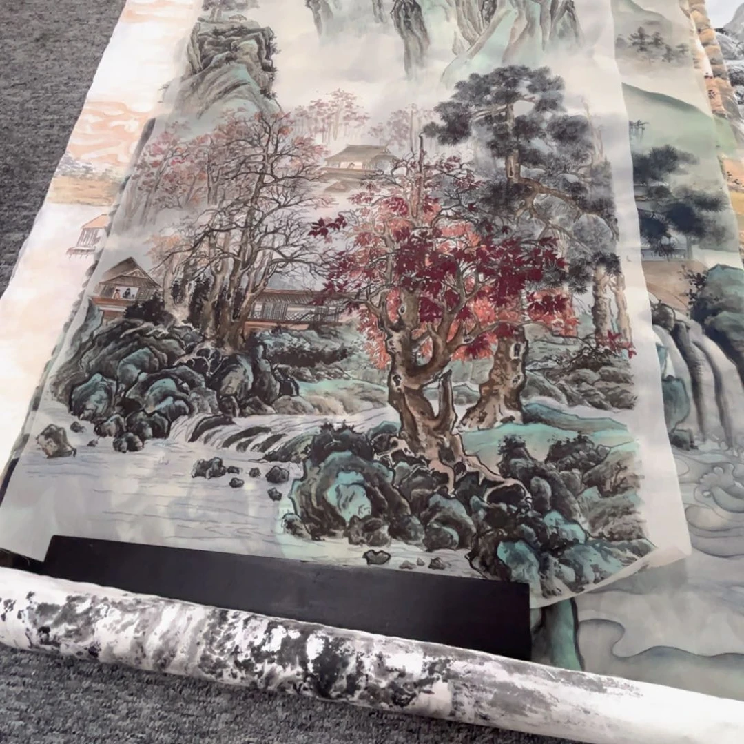 关***庄国画绘画作品多次参加