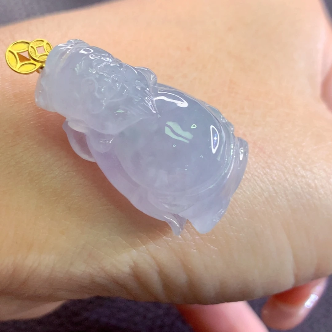 翡翠18K金镶嵌颈饰翡翠