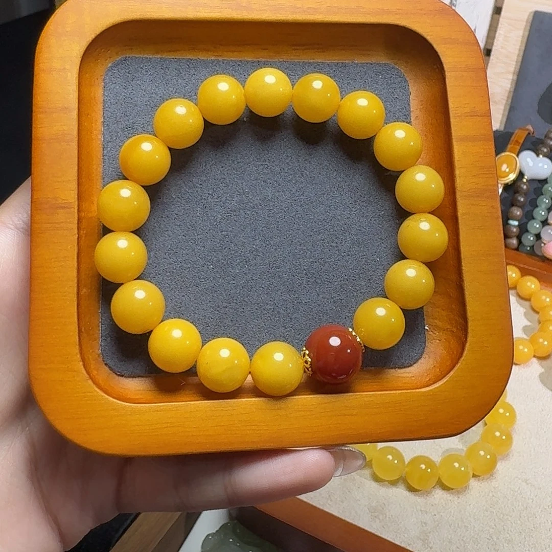 葡***嘀蜜蜡未镶嵌手串手串