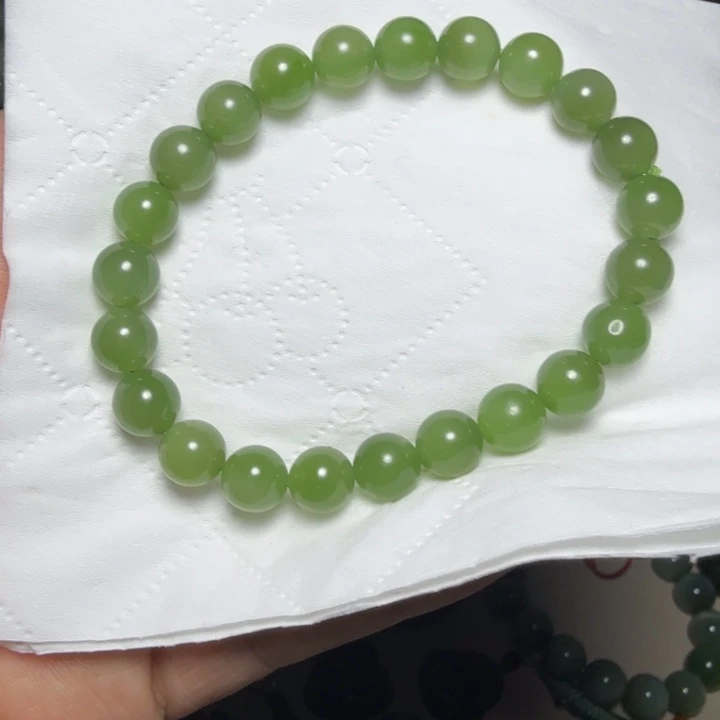 和田玉（碧玉）未镶嵌手串