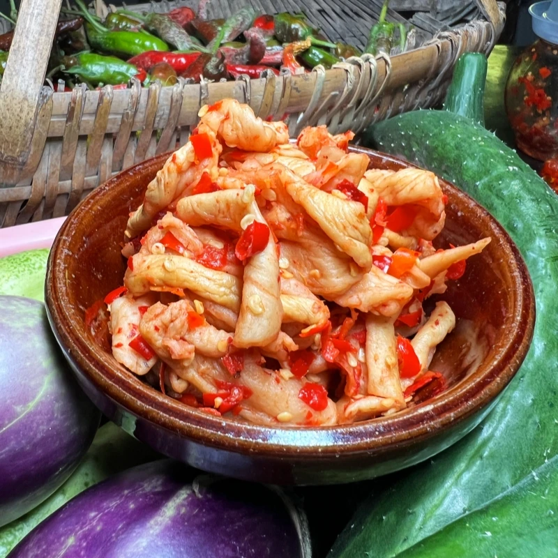 湖南农村高山手工香辣脆萝卜干辣椒萝卜条萝卜干香辣脆下饭菜