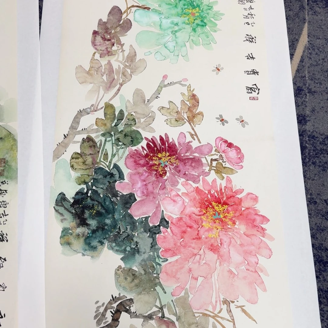 国画国画作品山水花鸟