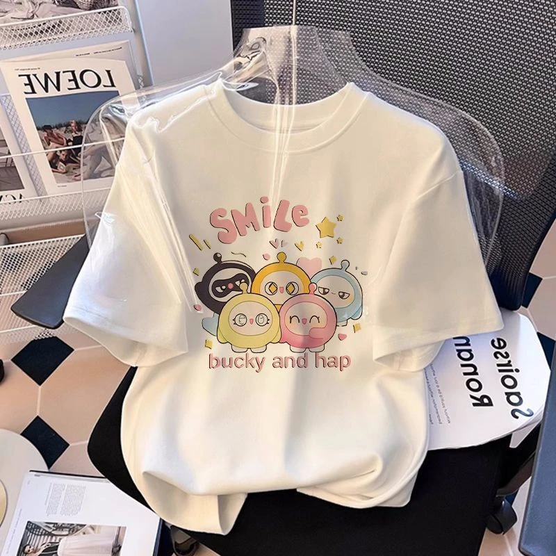 蛋仔派对可爱纯棉短袖T恤夏季新款中大儿童潮流半袖上衣女童学生