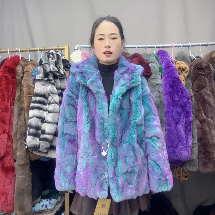 江**子炫彩蓝短款连帽2xl