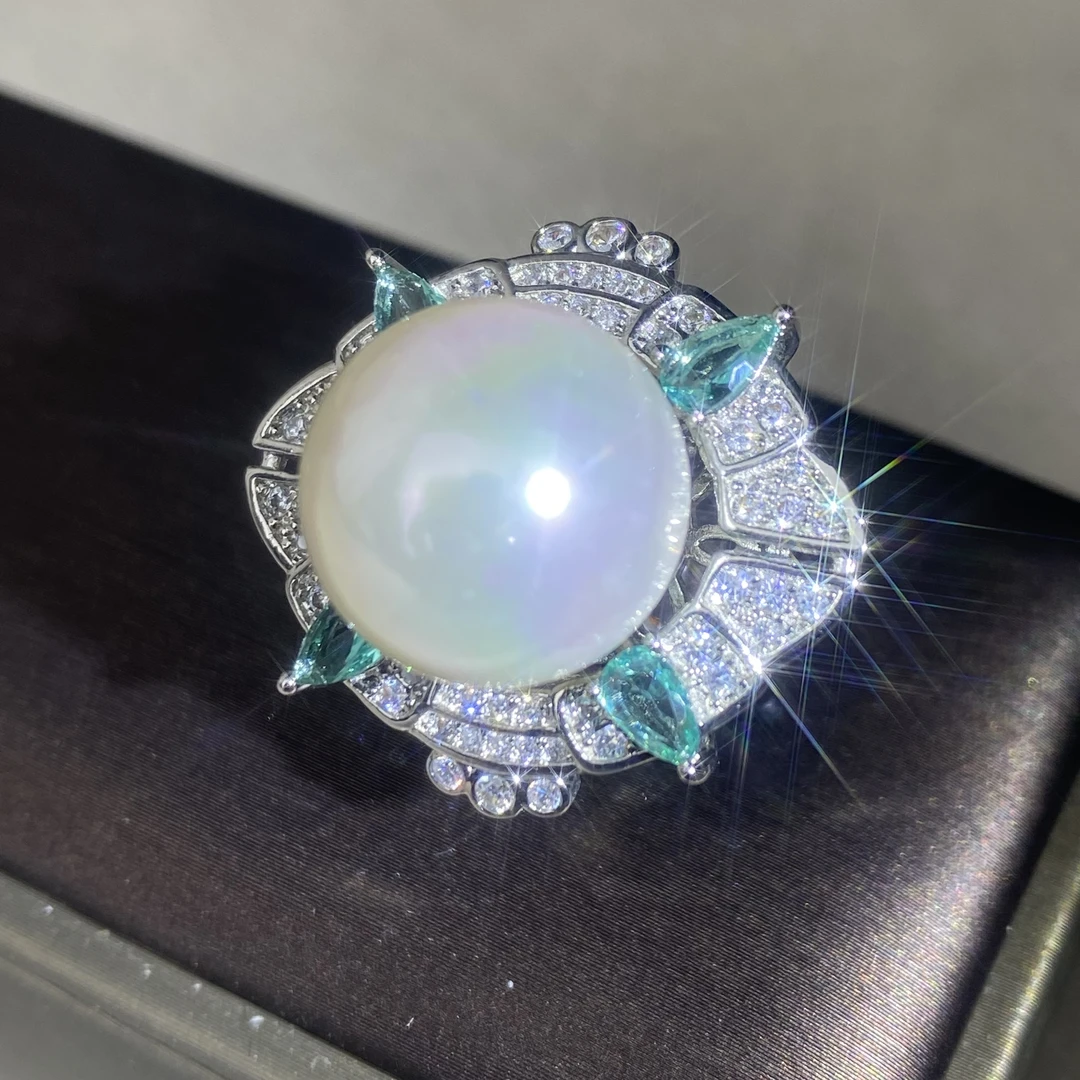 6327【戒指】轻奢精品白金色女士戒指赠礼盒