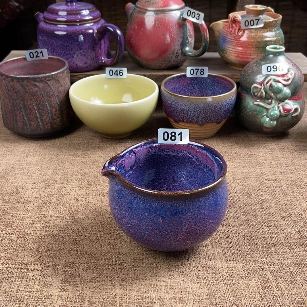 瓷片钧瓷茶壶茶具