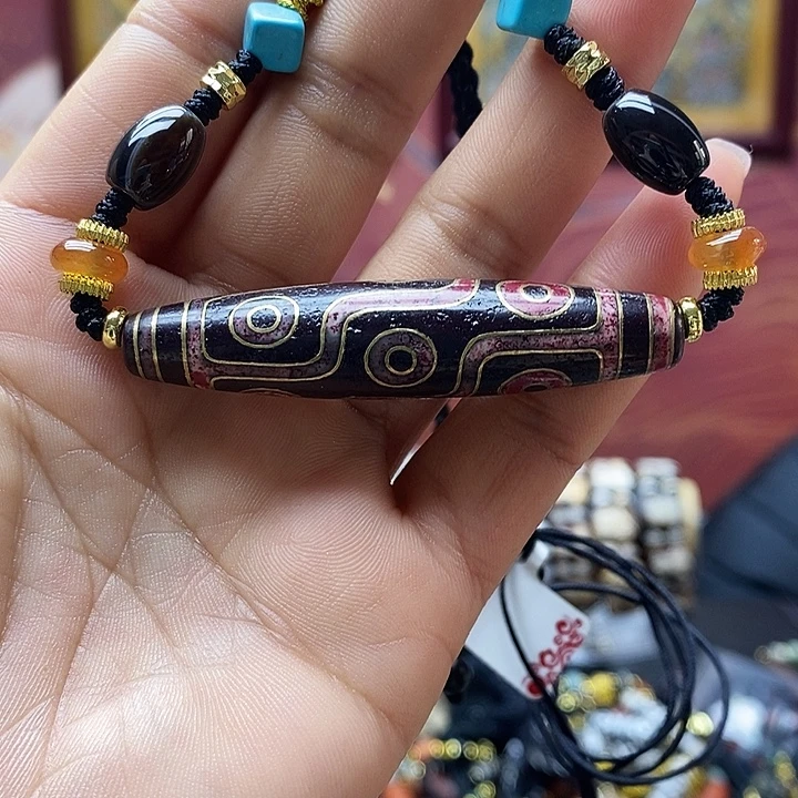 玛瑙/玉髓（覆膜）合金颈饰