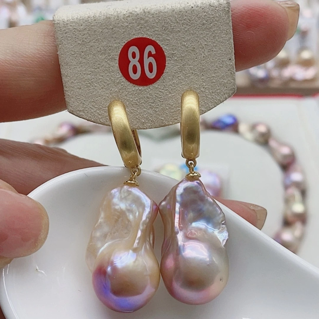 【闪购商品】淡水珍珠耳饰银S925镶嵌