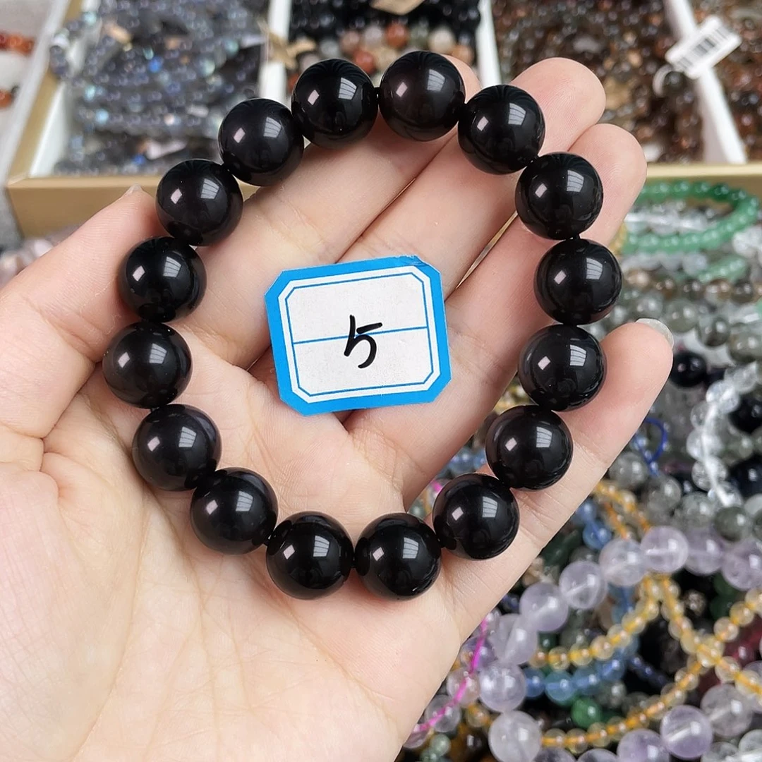 黑曜岩未镶嵌手链黑曜石