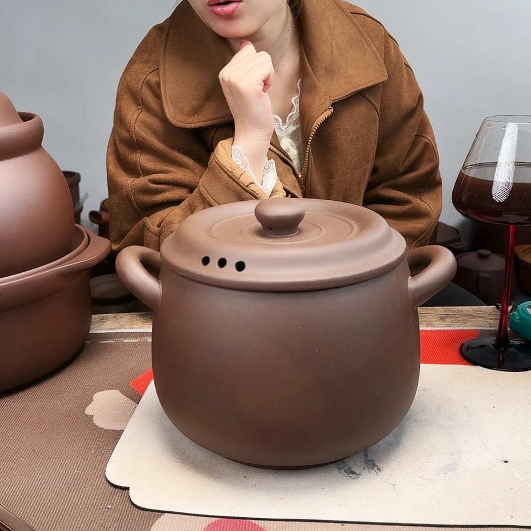 紫砂砂锅5升正品无暇