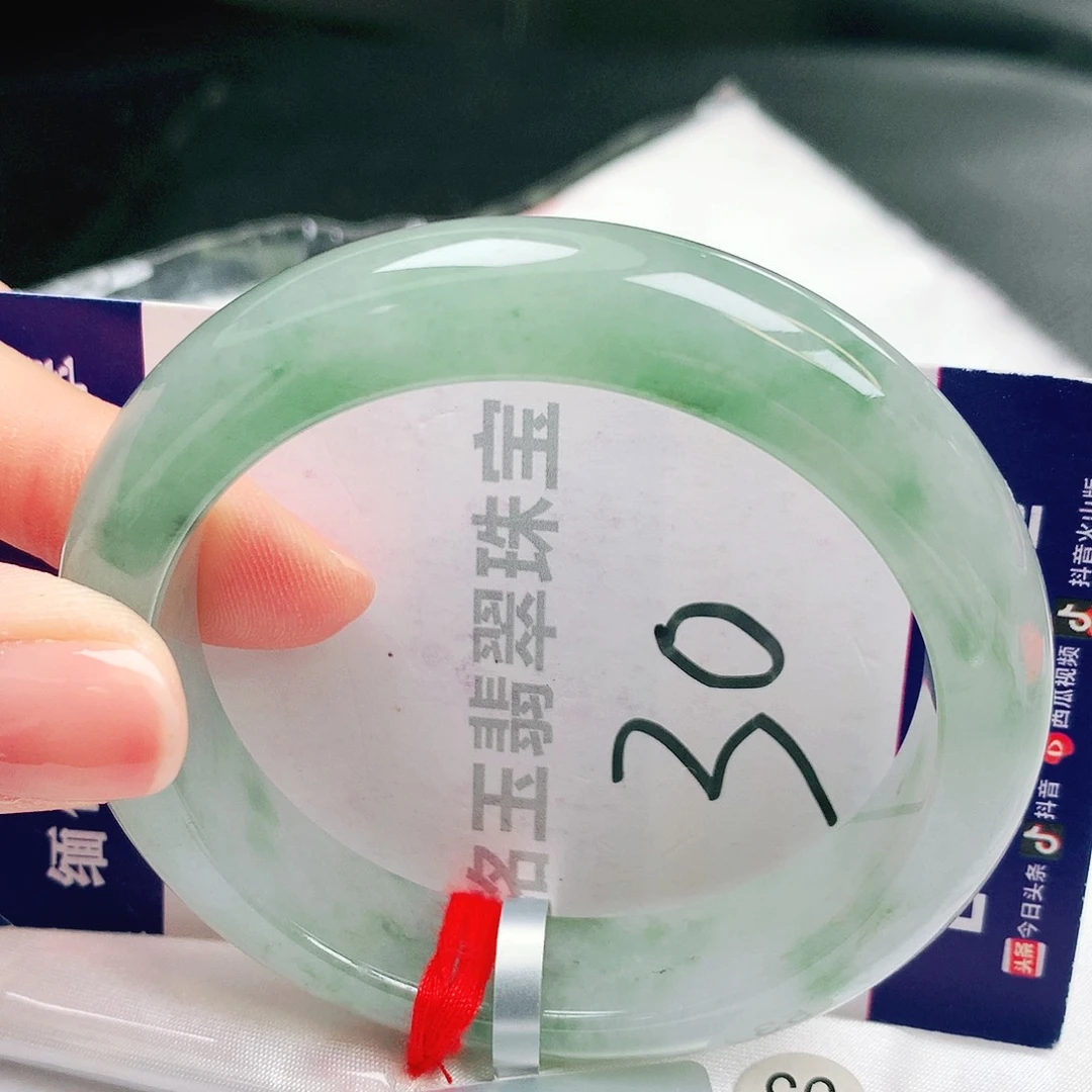 翡翠未镶嵌手镯缅甸天然a货翡翠手镯