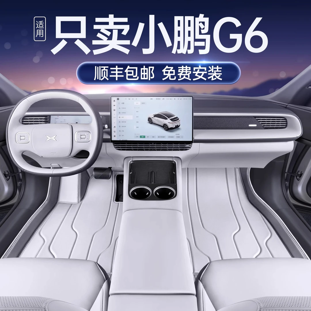 适用25款小鹏G6全包围小鹏g6内饰改装饰地毯用品实用汽车用品