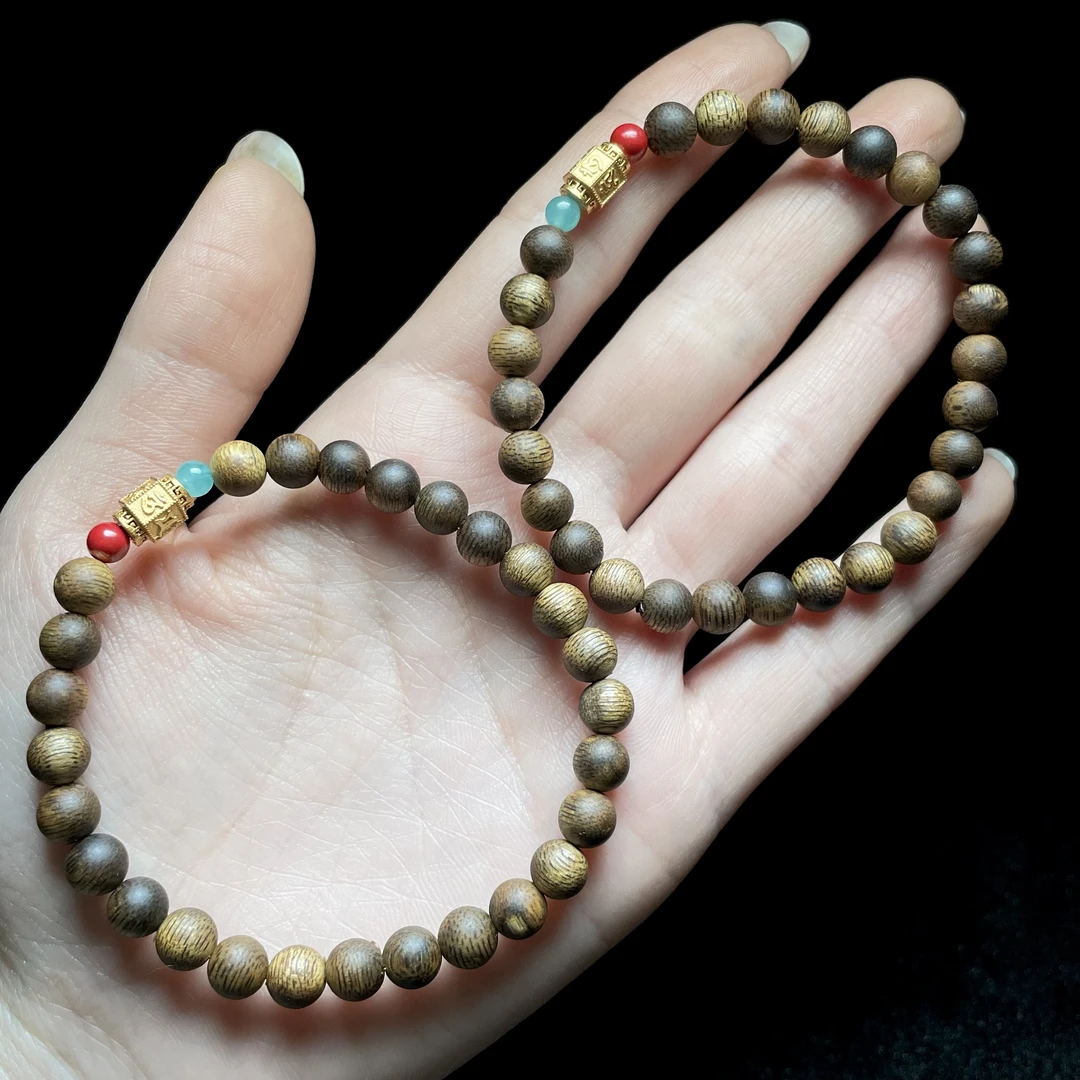 【云上叙】V48698-M-沉香DIY单圈手串—多样性发一件-6mm（甄选）