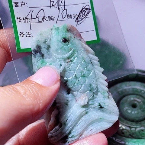 明***明翡翠未镶嵌颈饰缅甸