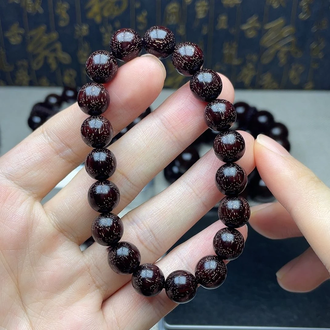 檀香紫檀（小叶紫檀）1.0 19颗 高油密爆满金星