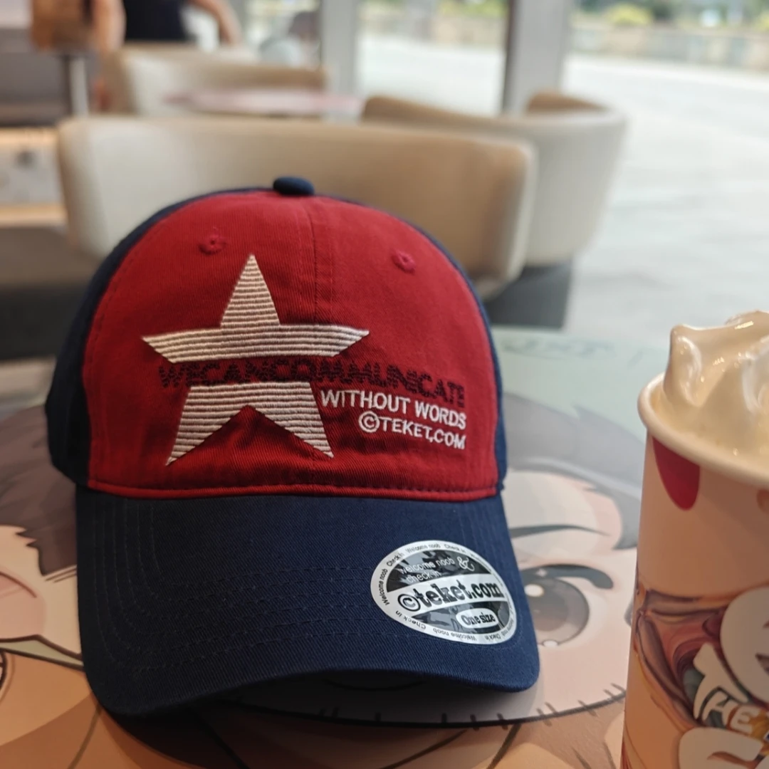 复古大标刺绣字母水洗做旧弯檐男女通用时尚百搭帽子大头围显脸小