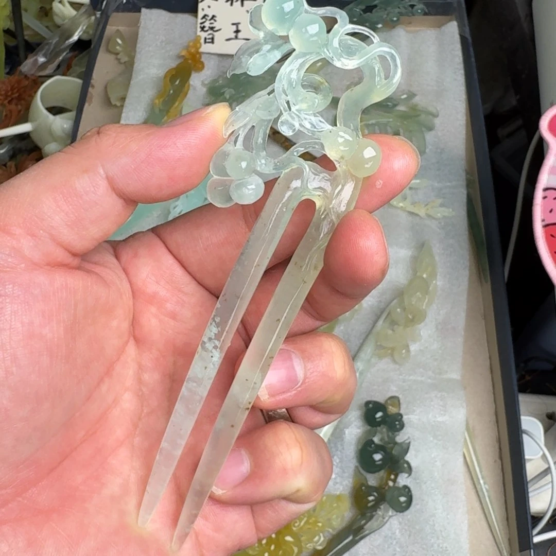 岫玉未镶嵌发饰璇**儿