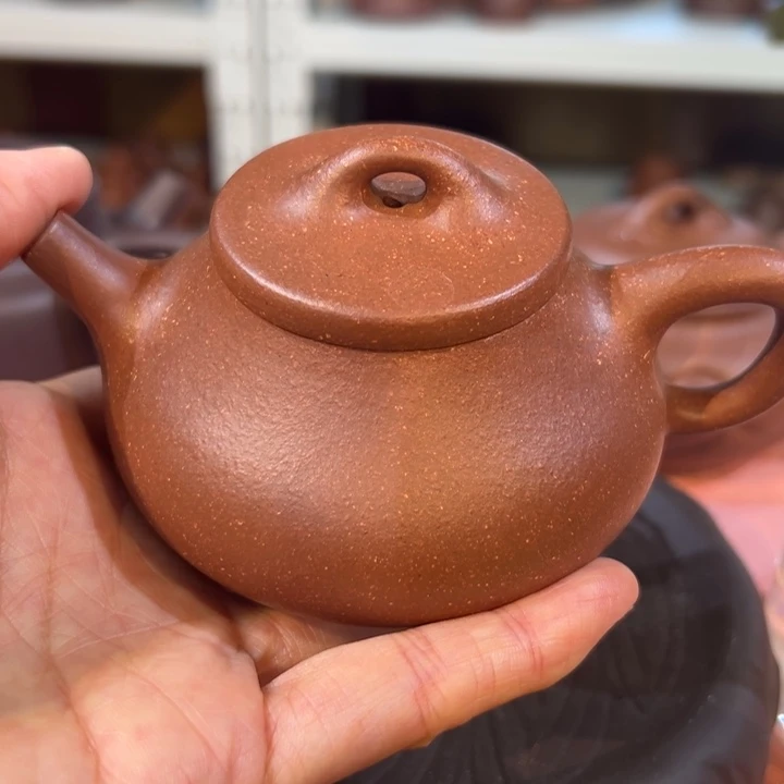 紫砂茶壶降坡文瓢200cc