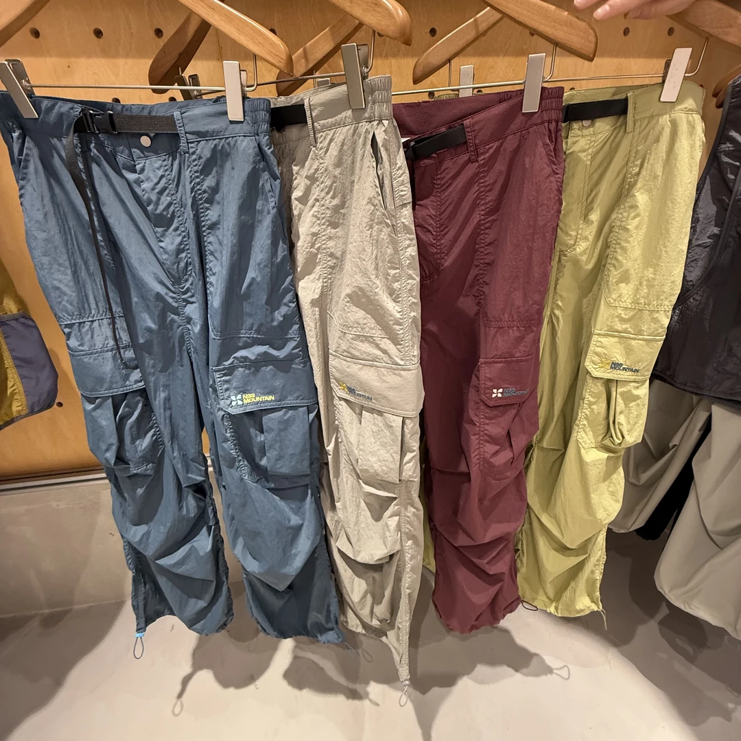 女款春夏薄款户外运动速干伞兵工装休闲裤子