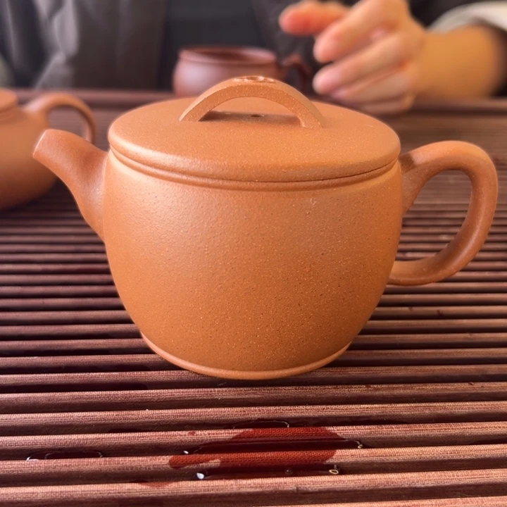 茶壶紫砂五彩段汉瓦200毫升