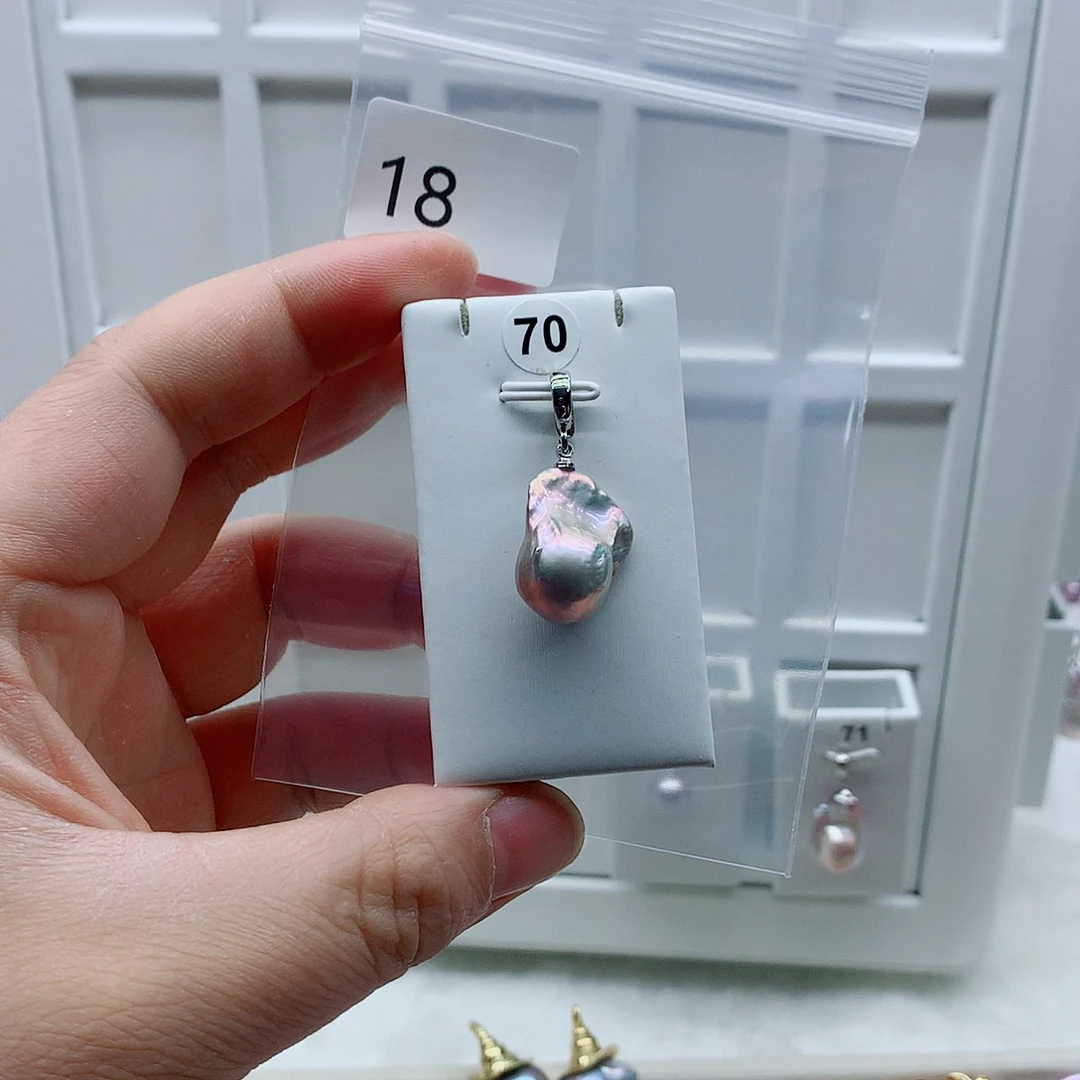 合金淡水珍珠吊坠(不含链)
